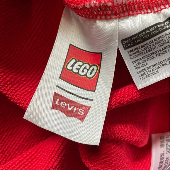 Levi’s X Lego Limited Edition Red Crewneck Sweatshirt Men’s XL - Picture 7 of 10
